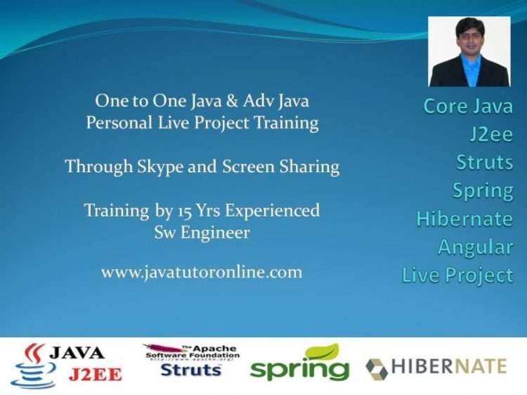 Online Java Tutor - Online Java Training