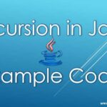 Recursion In Java Code Example