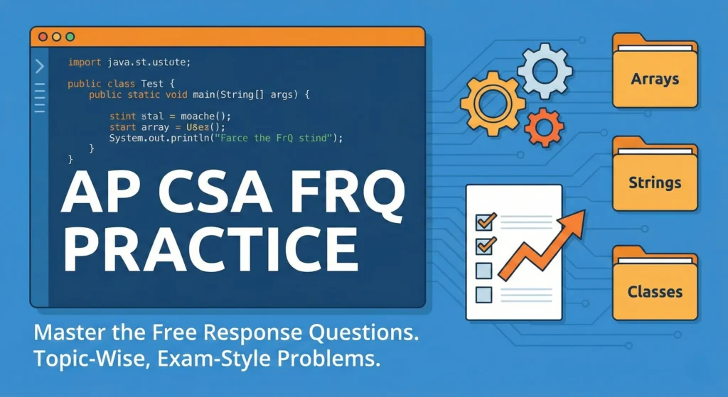 AP CSA FRQ Practice – Free Response Questions (Topic-Wise ...